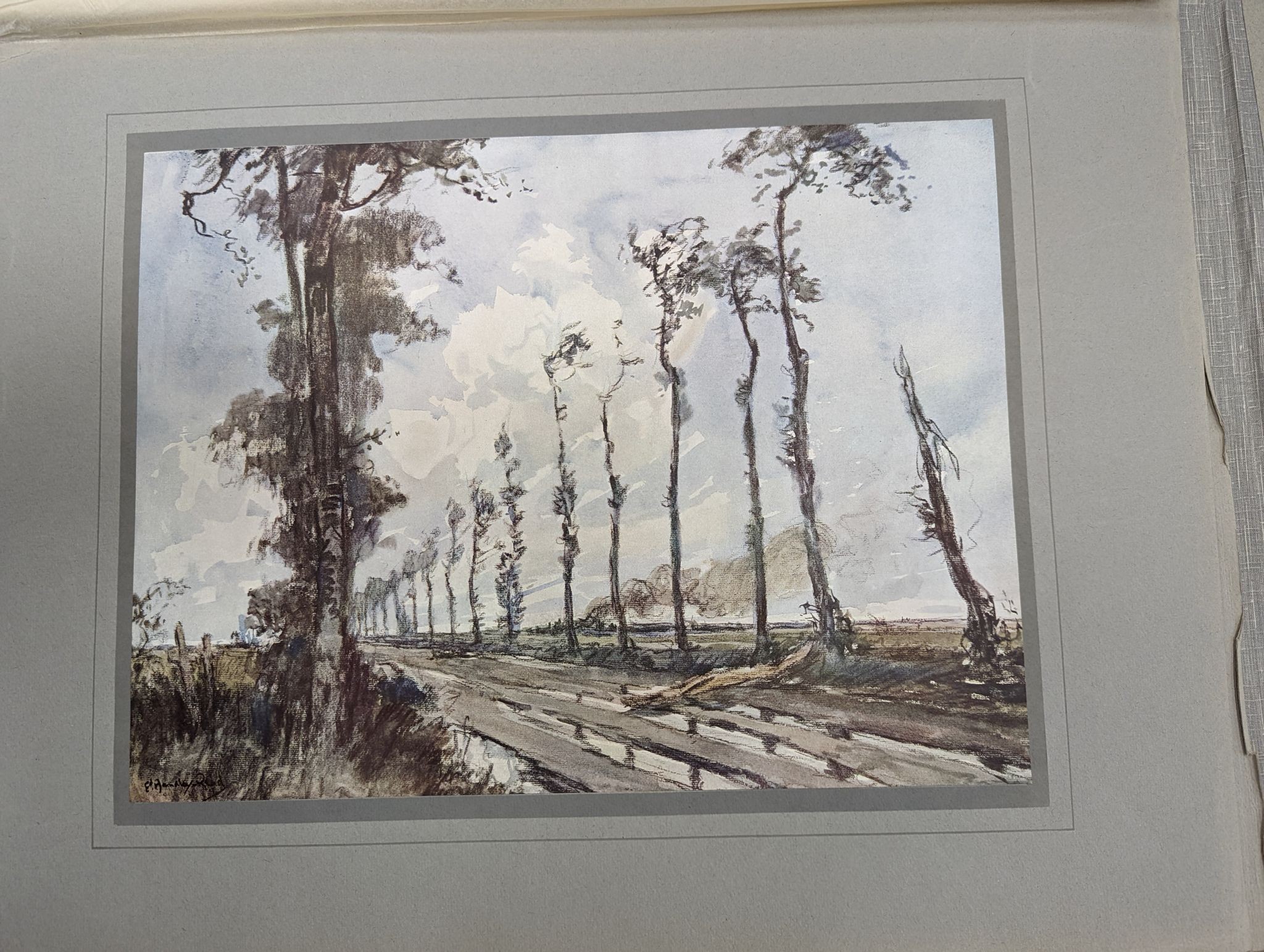 Edward Handley-Read, folio, 'The British Firing Line', 1917, 55 x 40cm